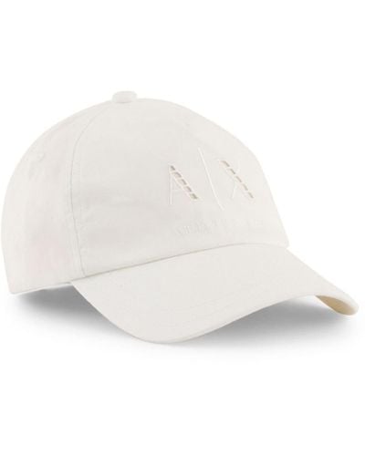 Armani Exchange Cappello da baseball con ricamo - Bianco
