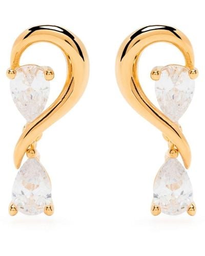 Anissa Kermiche Gold Calin D'or Diamond Earrings - Metallic