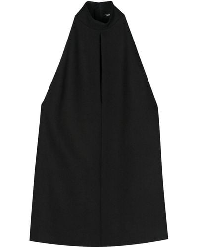 Tom Ford Halterneck Crepe Mini Dress - Black