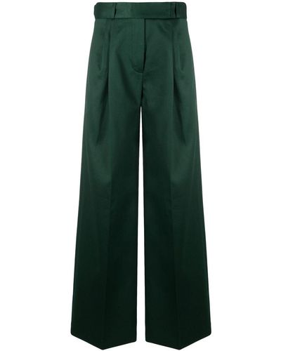 Proenza Schouler Pantalones de crepé anchos - Verde