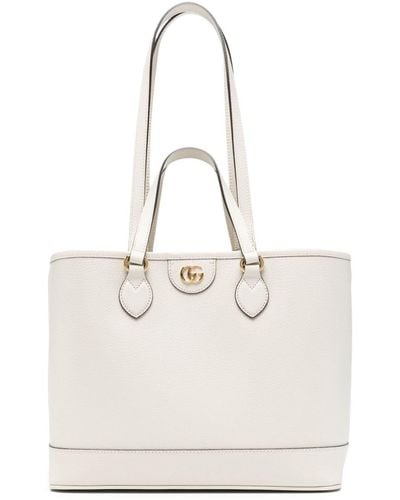 Gucci Mittelgroße Ophidia Handtasche - Weiß