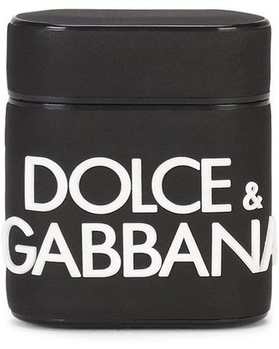 Dolce & Gabbana Logo-lettering Airpods Case - Black