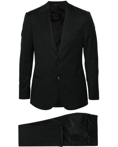 Giorgio Armani ウール シングルスーツ - ブラック