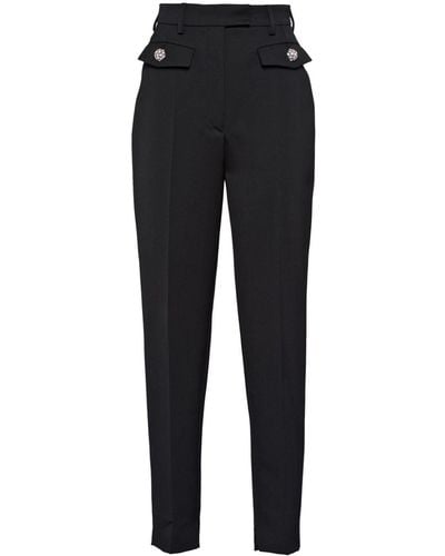 Prada high-waisted Leather Leggings - Farfetch