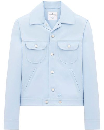 Courreges Button-up Jacket - Blue