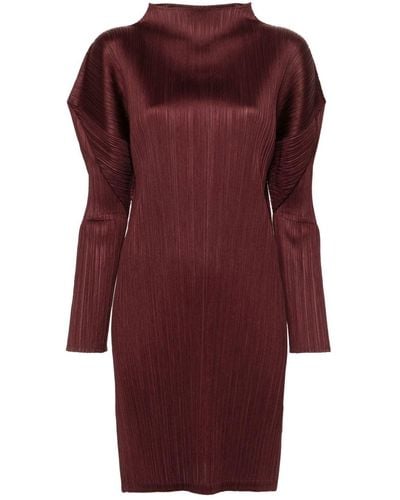 Pleats Please Issey Miyake Monthly Colors: February Dress - Red