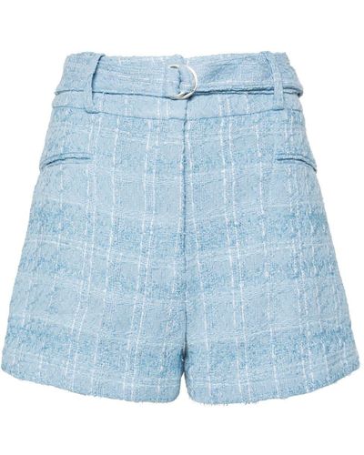 IRO Tweed Shorts - Blauw