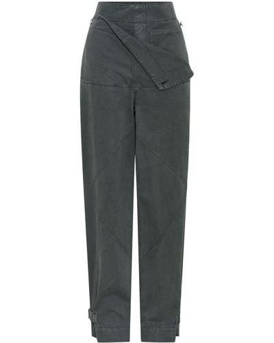 Dion Lee Belted Layered Pants - Gray
