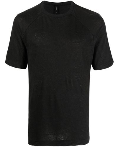 Transit Mélange-effect Crew-neck T-shirt - Black