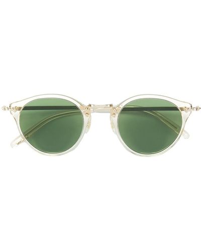 Oliver Peoples Round Shaped Sunglasses - Green
