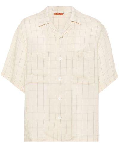 Barena Solana Naly Check-pattern Shirt - White