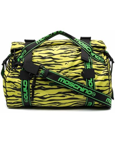Moschino Zebra-print luggage Bag - Black