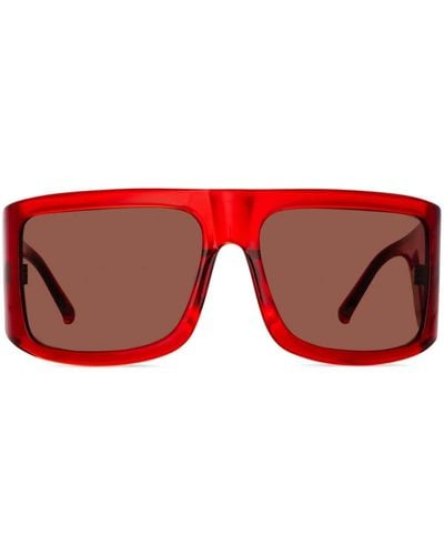 Linda Farrow Andre Oversized-frame Sunglasses - Red