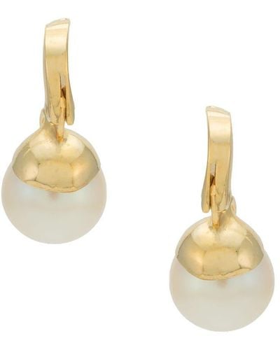 Serpui Pendientes con detalle de perlas - Metálico
