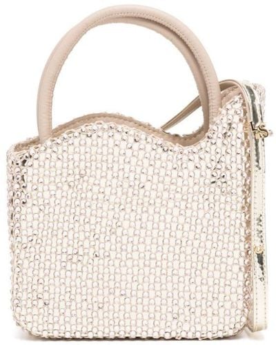 Le Silla Ivy Crystal-embellished Mini Bag - Natural