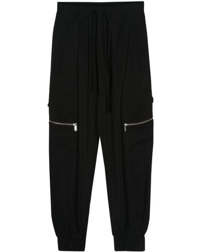 Thom Krom Tapered Cargo Trousers - Black