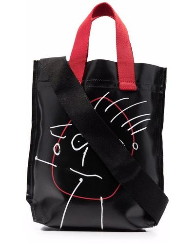 Plan C Pili & Bianca Tote Bag - Black