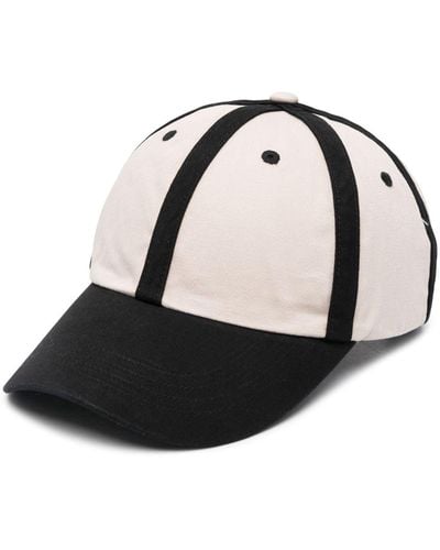 Acne Studios Cappello da baseball bicolore - Nero