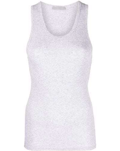 Wardrobe NYC Scoop-neck Cotton Vest - Grey