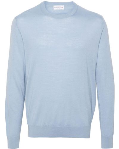 Ballantyne Crew-neck Wool Sweater - Blue