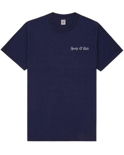 Sporty & Rich T-shirt HWCNY - Blu