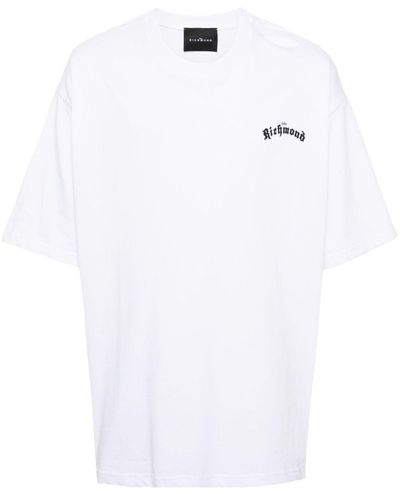 John Richmond Logo-print Cotton T-shirt - White