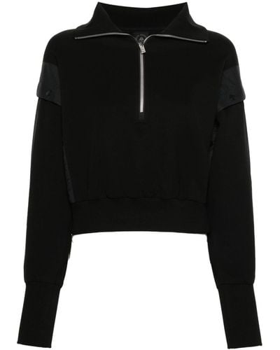 Moose Knuckles Sweater Met Logoplakkaat - Zwart