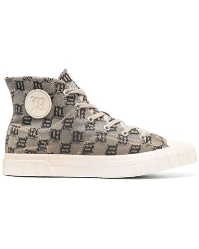 MISBHV Monogram High-top Trainers - Natural