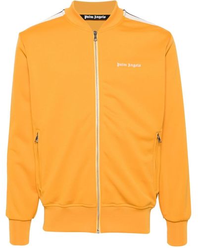 Palm Angels Chaqueta de chándal con logo bordado - Naranja