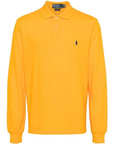 Polo Ralph Lauren Polo Pony Cotton Polo Shirt - Yellow