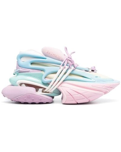 Balmain Sneakers in Colour-Block-Optik - Pink