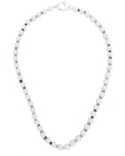 Hatton Labs Pearl Beaded Chain Necklace - White