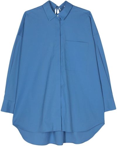 Semicouture Popeline Overhemd - Blauw