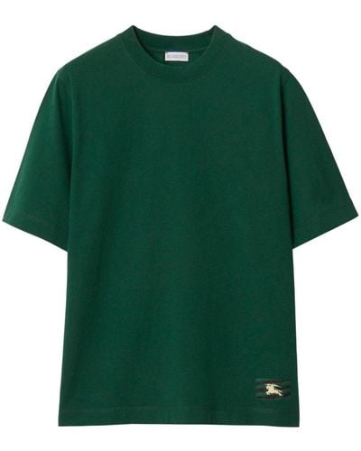 Burberry T-Shirt mit Ritteremblem - Grün