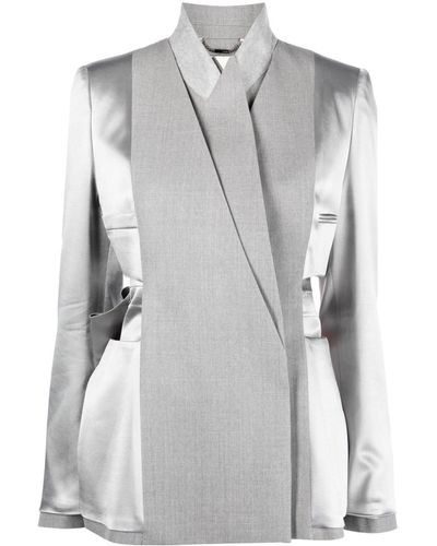 Fendi Single-breasted Wool Gabardine Overcoat - Grey