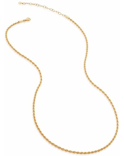 Monica Vinader Rope Chain Necklace - Metallic