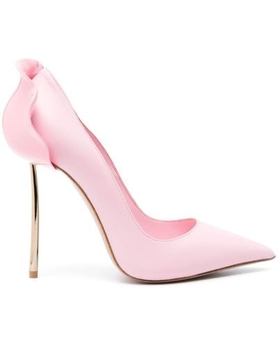 Le Silla Petalo 120mm Leather Court Shoes - Pink