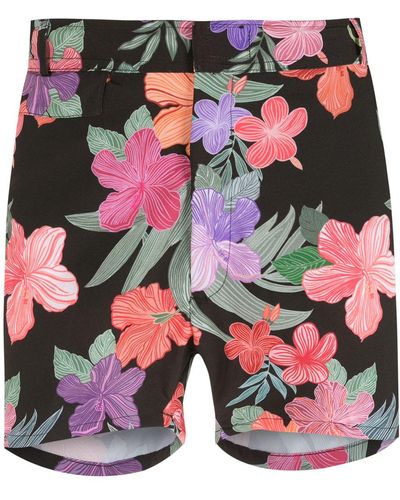 Amir Slama Print Hibiscus Shorts - Multicolor