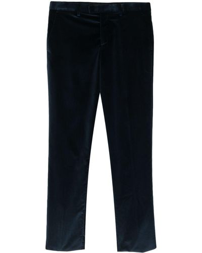 Paul Smith Pantalon de tailleur en velours - Bleu