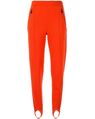 Giorgio Armani High-waist Stirrup Trousers - Red