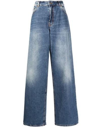 Roberto Cavalli Jeans a gamba ampia - Blu