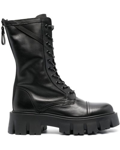Premiata Elba Combat Boots - Black