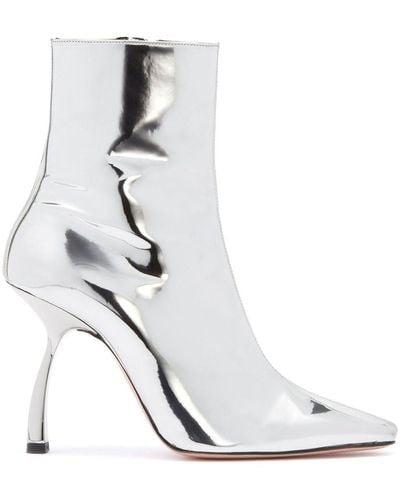Piferi Merlin 100mm Ankle Boots - White
