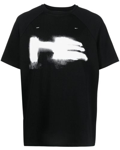 HELIOT EMIL Logo-print Cotton T-shirt - Black