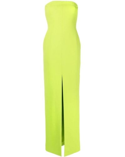 Solace London Strapless Maxi Dress - Green