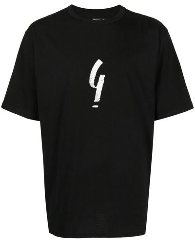 agnès b. Graphic-print T-shirt - Black
