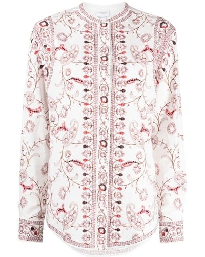 Giambattista Valli Paisley-print Cotton Shirt - Pink