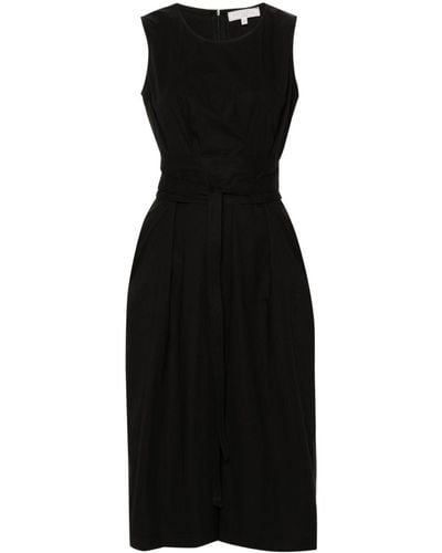 Antonelli Pleated Midi Dress - Black