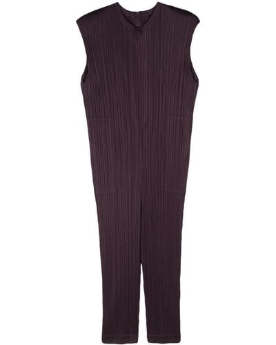 Pleats Please Issey Miyake Monthly Colours January Plissé Jumpsuit - パープル