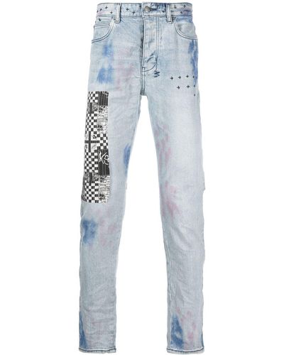 Ksubi Skinny-Jeans mit Patch-Detail - Blau